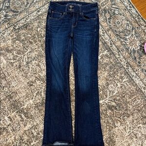 American Eagle Outfitters Dark Indigo Flare Jeans